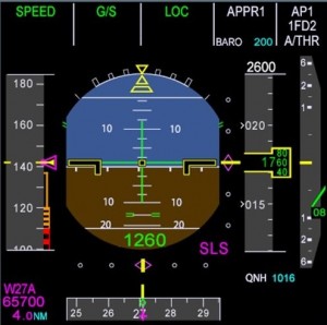 A350 isi equipped with a new system called the Satellite Landing System, allowing pilots to perform precision landing approaches guided by EGNOS or its US equivalent WAAS. This capability offers vertical landing guidance down to a minimum of 60 m before the pilot sights the ground to make the go/no-go decision on the final landing descent.