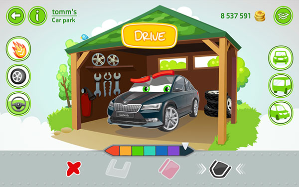 ŠKODA App Lets Kids Drive along with Parents