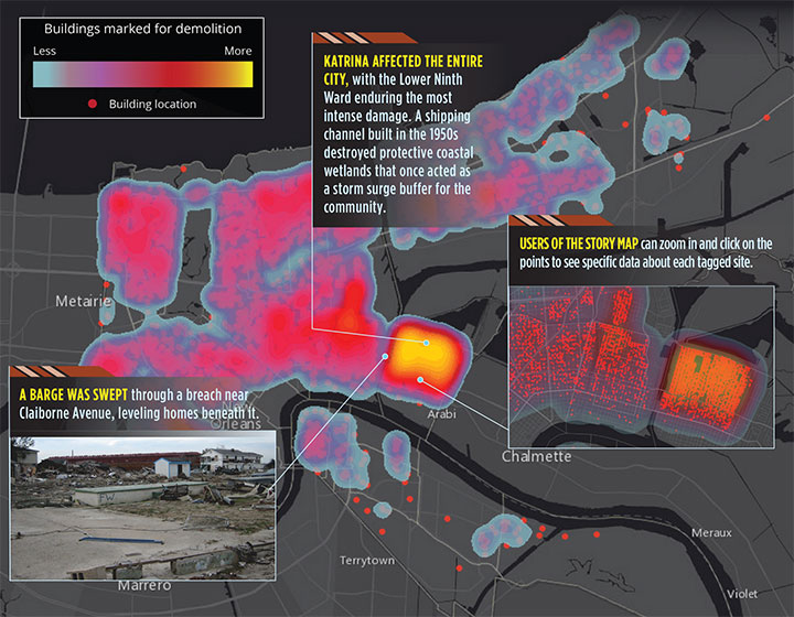 Esri story map considers Katrina 10 years later