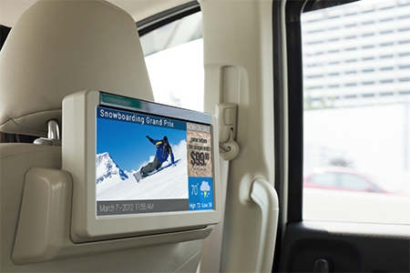 GPS-powered advertising geo-targets moving vehicles