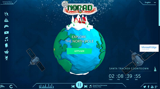 Santa again tracked by NORAD on Christmas Eve