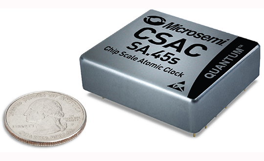 Microsemi debuts chip-scale atomic clock for space