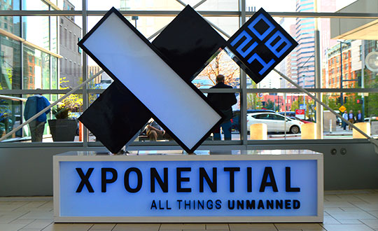 GNSS receiver, drone developments from AUVSI Xponential 2018