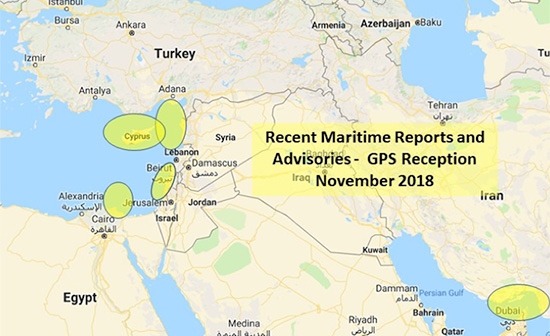 GPS disrupted for maritime in Mediterranean, Red Sea