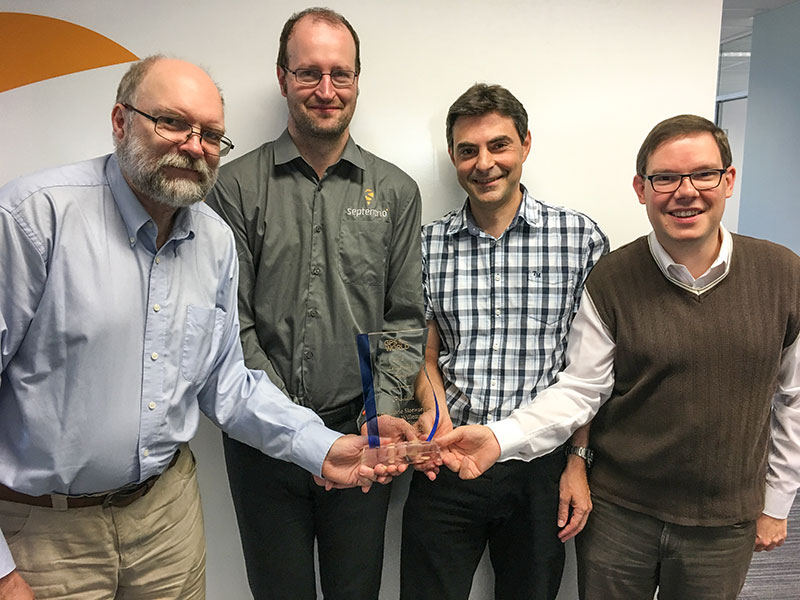 Septentrio accepts 2018 Products Leadership Award