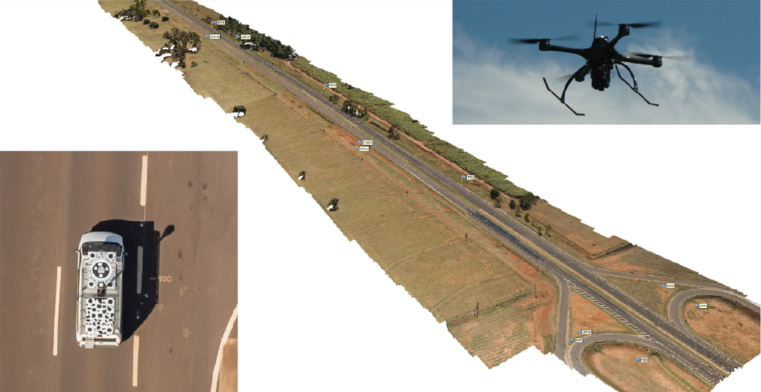 3D cm achieved with UAV/van mapping system MapKITE