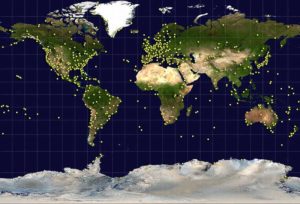 GRITSS to improve reference frame University of Massachusetts Lowell researchers have received a two-year, $1.2 million grant from NASA’s Earth Science Division to develop a Geodetic Reference Instrument Transponder for Small Satellites (GRITSS) to significantly improve the accuracy of the International Terrestrial Reference Frame — the basis of GPS positioning and navigation. A virtual map of the Earth, the ITRF pinpoints specific geographic positions and describes Earth’s precise shape, physical topography, orientation and rotation with time based on a stationary, Earth-centered coordinate system.  The location of each GPS satellite is defined within the ITRF. (Photo: NASA)