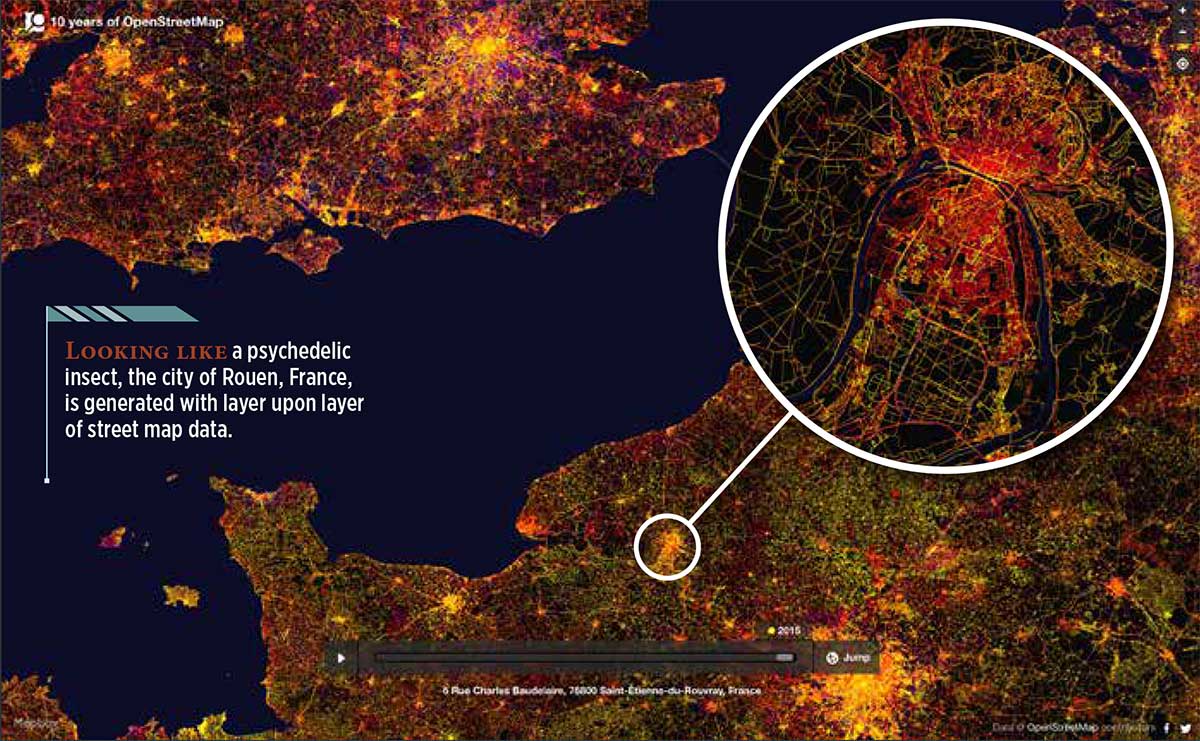 Diving into digital mapping history with OpenStreetMap