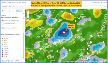 How to use the NGS Beta GEOID18 web map