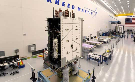 Third GPS III arrives at Cape Canaveral for April launch