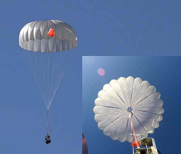 UAVOS parachute system for UAS proved effective
