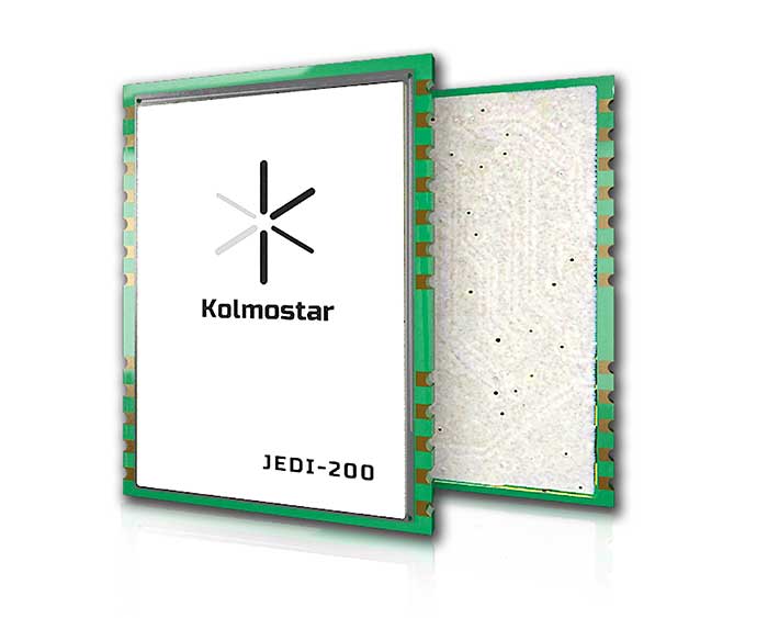 Kolmostar JEDI-200 GNSS module ready to sample