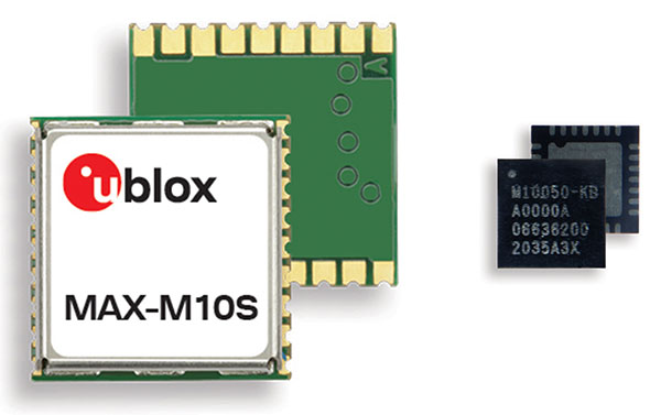 U‑blox low-power M10 receiver designed for wearables, asset tracking