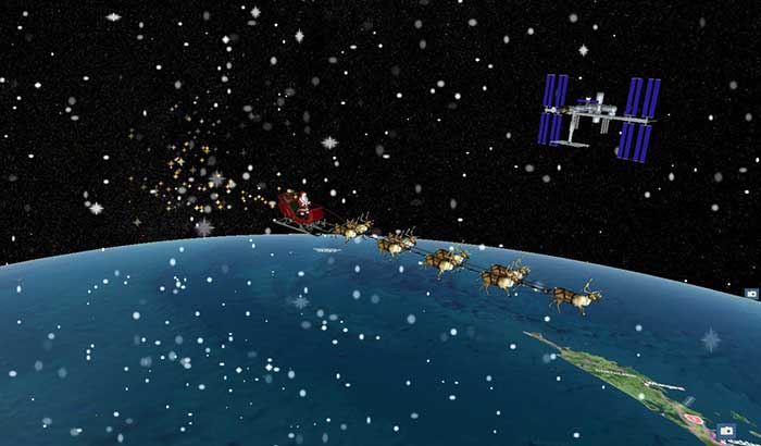 Santa Claus to fly by the International Space Station