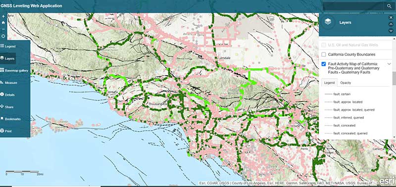 ArcGIS web app incorporates datasets, NGS data layers for surveyors