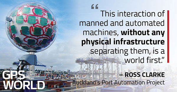 Robots emerge from stealth: Locata’s PNT orbs provide port guidance
