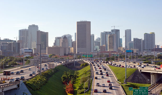 Using GNSS and terrestrial radio ranging for automated vehicle positioning