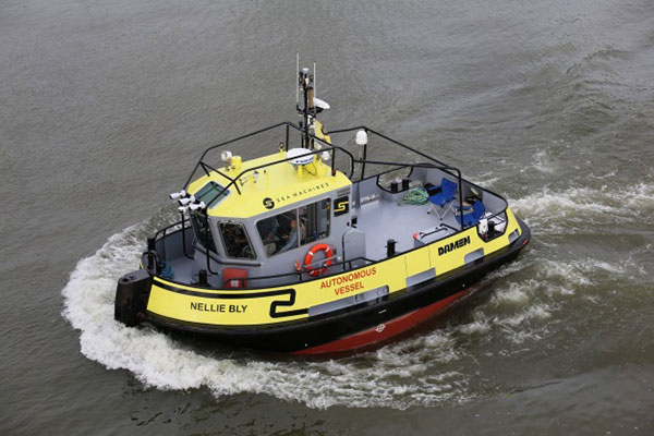 UAVs, walking robots and an autonomous tugboat