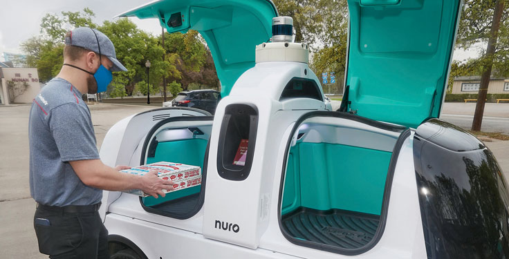 Domino’s delivers with Nuro and GNSS