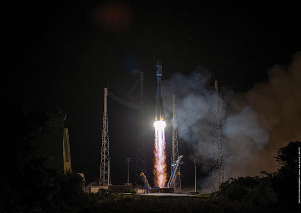 Galileo launch 11 from Europe’s spaceport in French Guyana. (Photo: ESA)