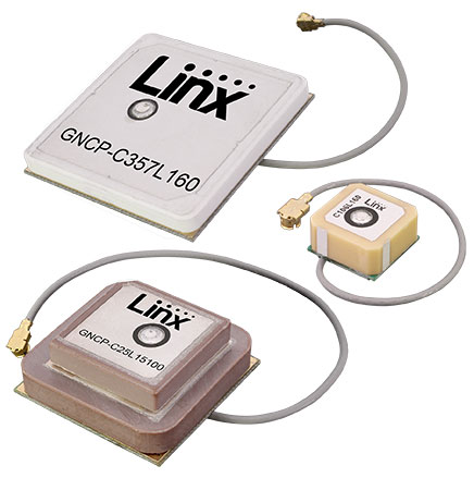 Linx Technologies launches 7 GNSS active ceramic-patch antennas