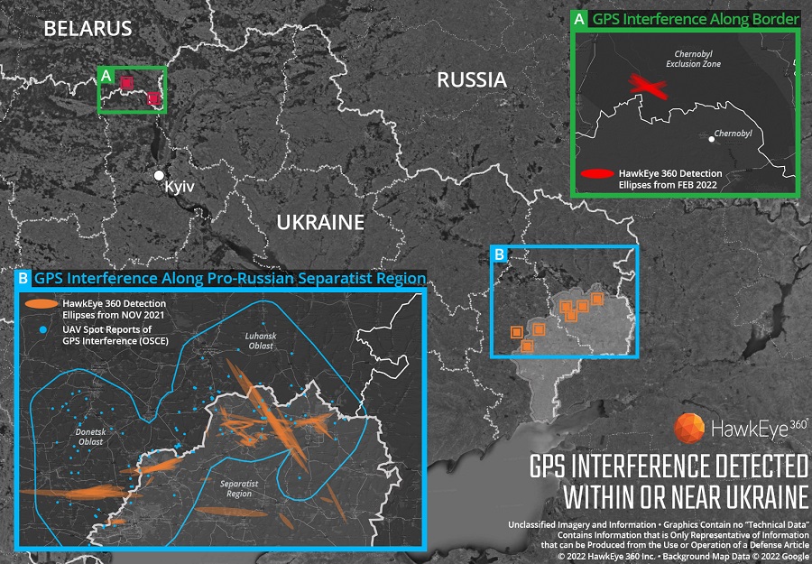 HawkEye 360 tech reveals early GPS interference in Ukraine