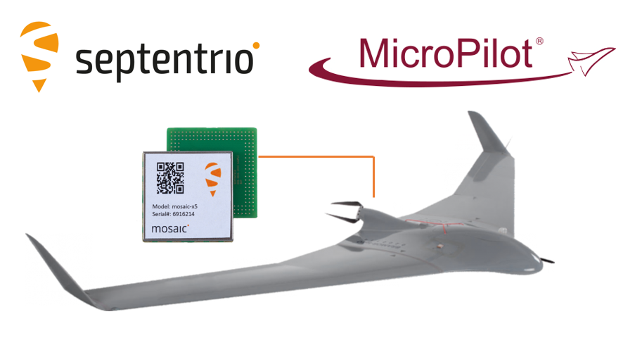 Septentrio to provide GNSS positioning to MicroPilot UAV autopilots