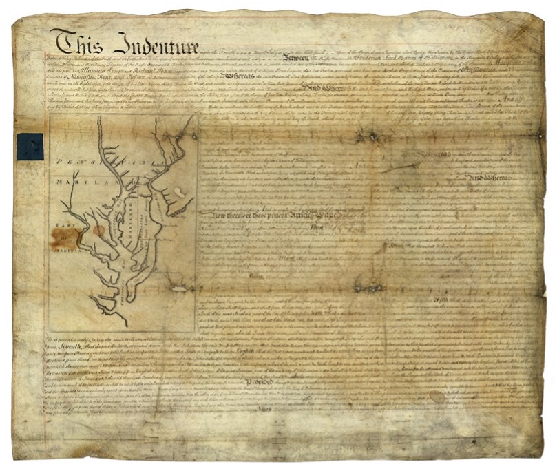 Penn-Calvert Land Grant Agreement Image: National Archives