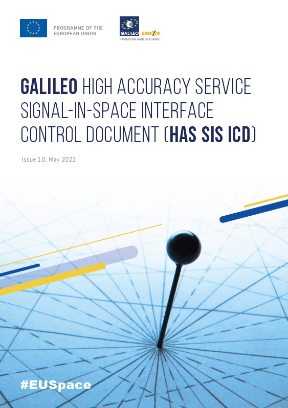 ICD published for Galileo High Accuracy Service