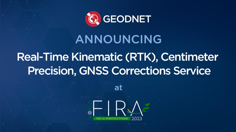 GEODNET correction service designed for agriculture