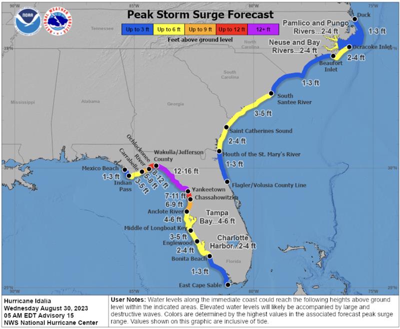 Mapping Hurricane Idalia