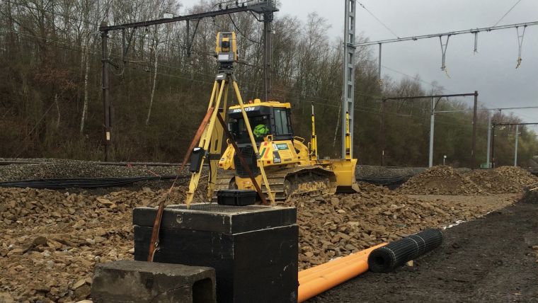 Topcon total stations speed up railway project in Belgium