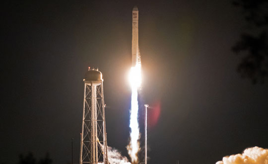 GNSS timing measurements from a low-Earth orbiting satellite