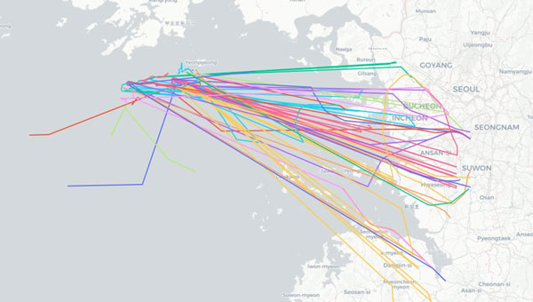 North Korea spoofing aircraft and ships