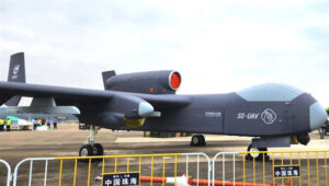 Jiu Tian mothership UAV mock-up. (Photo: Chinese internet)