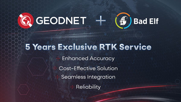 Bad Elf and GEODNET launch 5-year RTK service