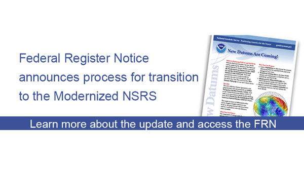 NGS plans to release components of the modernized NSRS in 2025