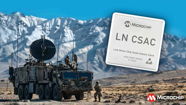 Microchip Technology unveils low-noise chip-scale atomic clock