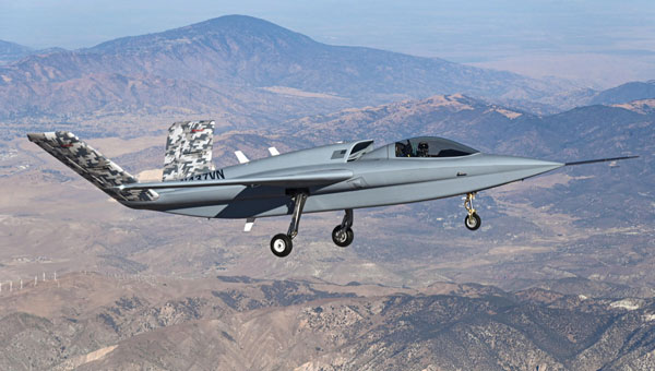 Model 437 in flight. (Photo: Scaled Composites)