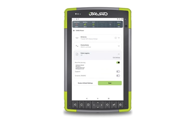 New data collection and mobile mapping software used in surveying and mapping projects