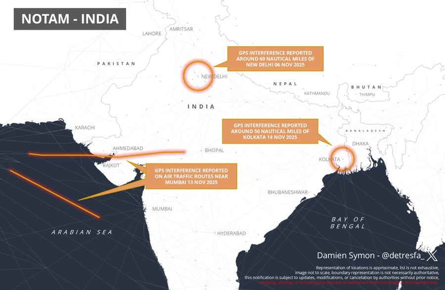 Kolkata is latest Indian city to be affected by GNSS interference