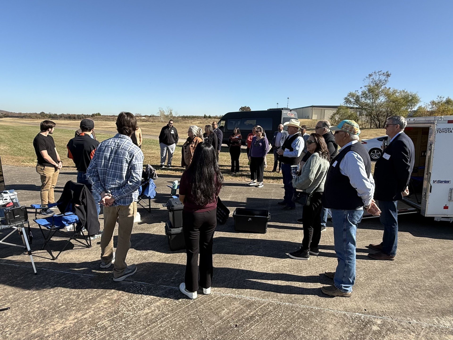Osage LLC hosts tour on plans for UAV Skyway Range