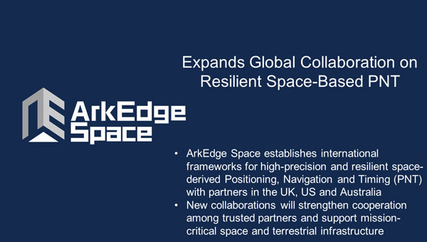 ArkEdge Space signs international agreements to develop LEO PNT constellation