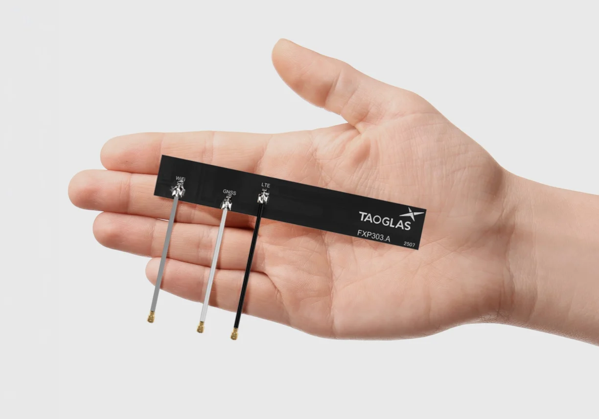 FXP30x and PC30x series antennas from Taoglas combine GNSS, cellular and Wi-Fi