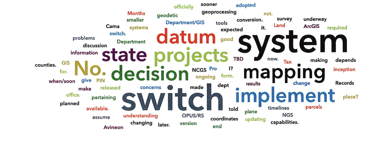 Update on NC 2022 reference frame working group: Preparing information for NC geospatial providers and users