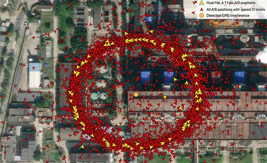 Chinese GPS spoofing circles could hide Iran oil shipments