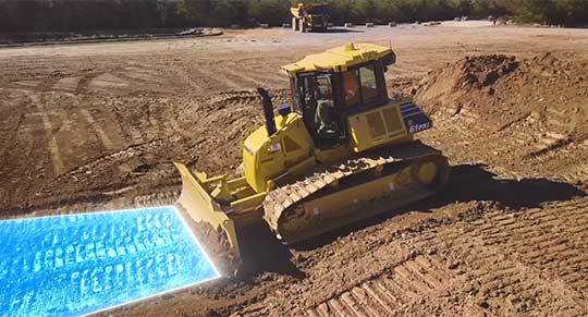Komatsu dozing control logic combines GNSS/INS for machine control