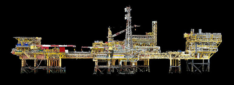 Terra Drone Europe completes aerial 3D survey, 3D model for Shell oil rig platform